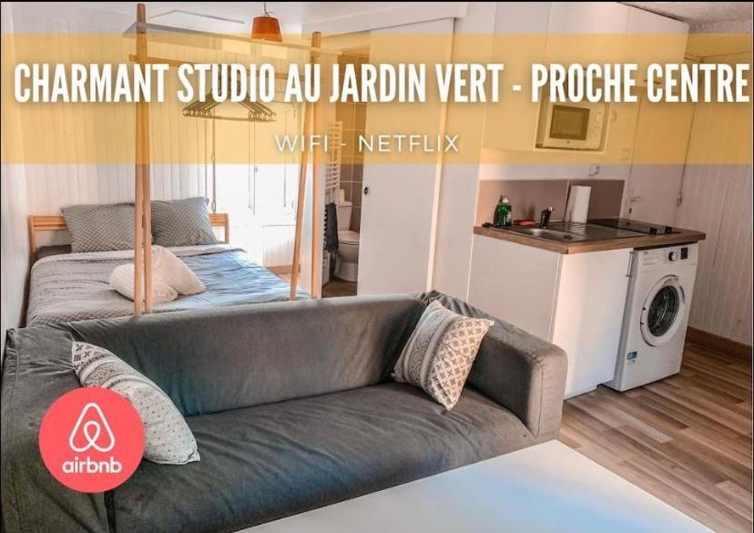 Charmant Studio Au Jardin Vert- Proche Centre Apartment อองกูแลม ภายนอก รูปภาพ